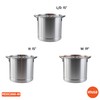 IMUSA 40 Qt Tamale Steamer Vaporera Stock Pot Aluminum Tamalera