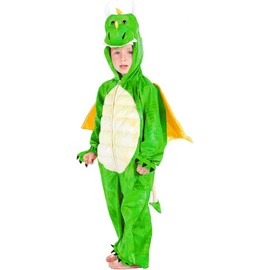PRETEND TO BEE Green Dragon Onesie Fancy Dress Costume for Kids, 3-5 Years