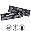 Emergency Sat Tunter MG Sew-On Patch Paramedic Iron-On Tactical Morale