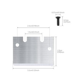 3 cuchillas de repuesto para raspador de laboratorio Bambu, SK5 cuchillas de punta rascador de acero con tornillos para Bambu Lab Build Plate Raspador