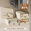 4-Pack Storage Bins with Drawers Large Closet Organizers and Storage