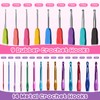RealPlus 108PCS Crochet Kit for Beginners, 14 Sizes Crochet Hooks,