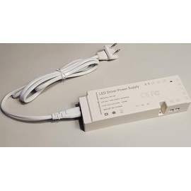 120W LED Power Supply 12V | 100V-240V AC to 12V DC Transformer | CE FCC Certified | Low Voltage White Dimmable LED Driver with 12V JST Ports | Ideal for LED Strip and Cabinet Lights (White)
