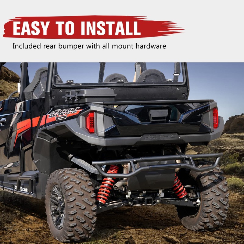 HAKA TOUGH Rear Bumper for Polaris General 1000 Accessories 2016-2024,