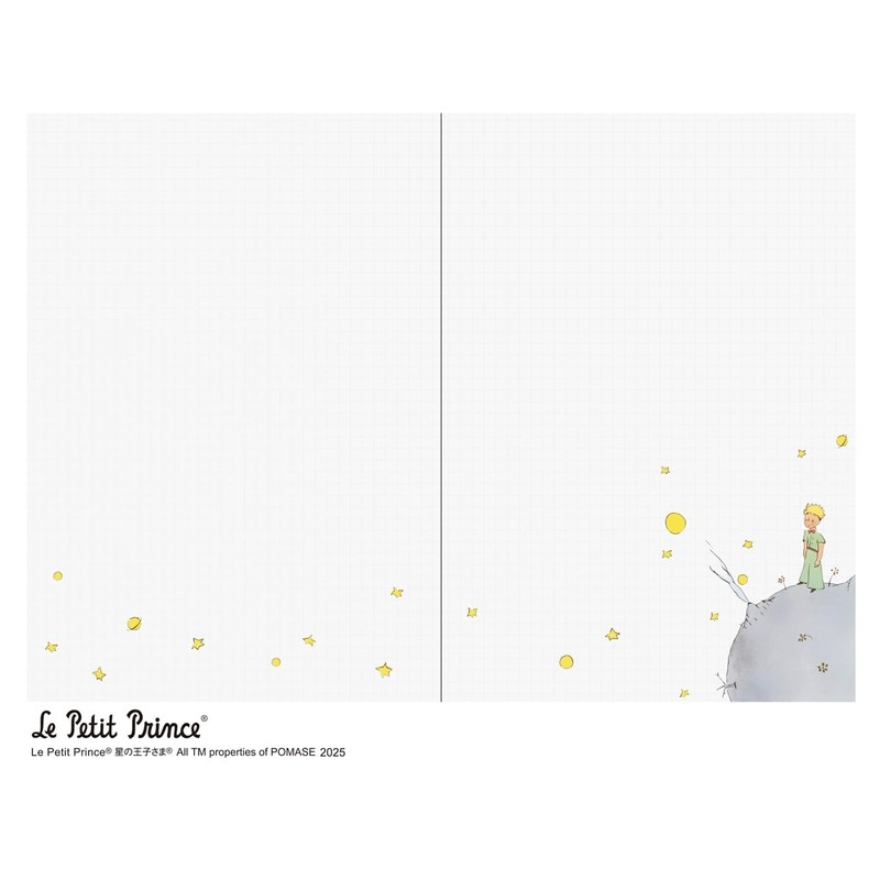 2026 Notebook, B6, Monthly The Little Prince Diary, Navy