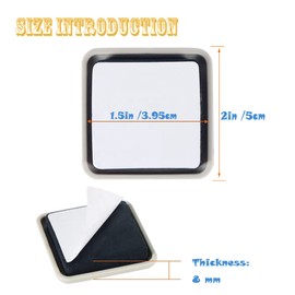 2 Inch Furniture Glides for Carpet,Furniture Sliders Carpet,Furniture Sliders,Carpet Sliders for Heavy Furniture 8 PCS (Square)