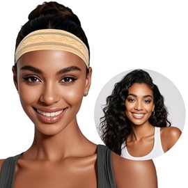 Cospack Banda Ultrafina para Sujetar Pelucas A La Mujer – Diadema de Silicona Antideslizante con Orificios de Ventilación Y Cierre Ajustable para Una 