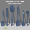 NileHome Silicone Spatula Set, 6 Packs Food Grade Kitchen Utensils
