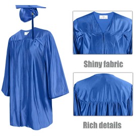 Happy Secret Preschool&Kindergarten Graduation Cap and Gown Stole Set with 2025 Tassel and Certificate for kids