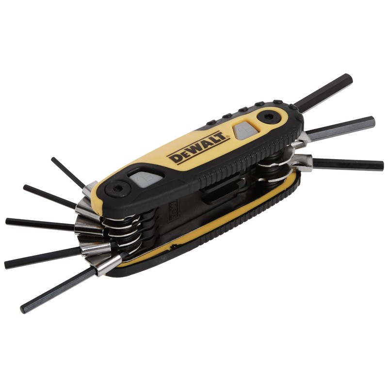 DEWALT Hex Key Set, SAE, Folding/Locking, 8 Keys (DWHT70262M)