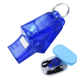 UGpine Whistle, Coaches Whistle with Lanyard, Loud Crisp Sound, Teacher, Referee Whistle for Sports, Basketball and Football, Lifeguard Whistle for Emergency (Dark Blue)