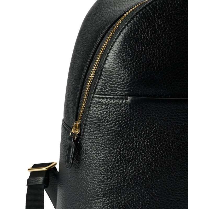 ECCO Medium Leather Backpack, Black