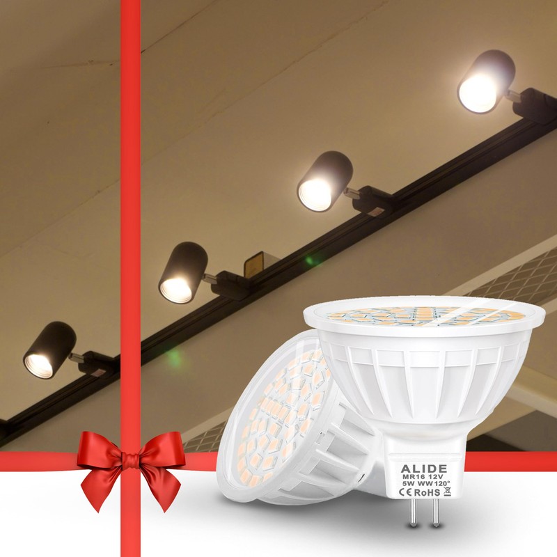 ALIDE 10 Pack MR16 Landscape LED Bulbs 50W Halogen Equivalent,2700K