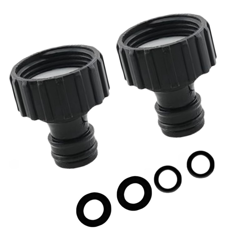 Akiuhen 3/4 inch hose connector threaded faucet adapter outdoor hose