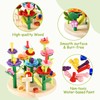Wooden Flower Garden Building Toys for Girls, STEM Educational Activity