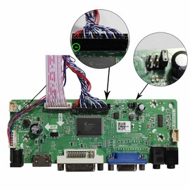 VSDISPLAY HDMI VGA DVI Audio LCD Driver Board For 15.6'' 17.3" LP156WD1 LP173WD1 1600x900 LED Backlight 40Pin LCD Panel