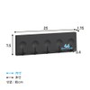 Belca FK-5HBK Magnet, 5 Hook Hook Width 9.8 x Depth