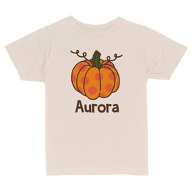 Pumpkin Aurora Toddler Kids T-Shirt 3T Natural