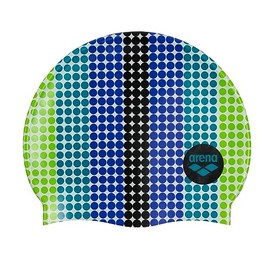 Arena - Gorro de natación Unisex de Silicona con Estampado Junior para niños y niñas, Entrenamiento de natación, Ajuste más pequeño, Talla única