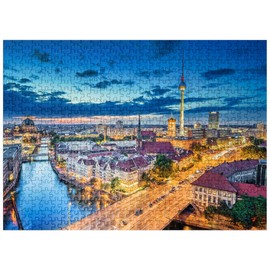 MyPuzzle Skyline Berlin - Premium 500 Piece Jigsaw Puzzle - Made in USA