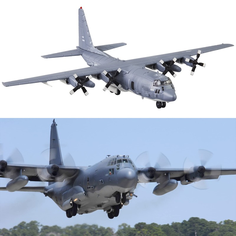 HANGOU 1/200 AC-130u Fighter Attack Plane Metal Fighter Military Model