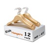 Kids Hangers (Natural Wood, Baby/Toddler Hangers NB-4T)