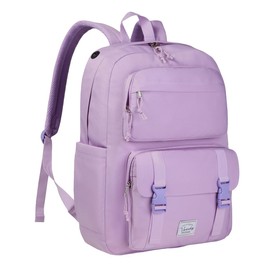 VASCHY Travel Backpack for Girls, Large Fashion Schoolbag Book Bag Rucksack for High School/College/Work/Daypack/Commuter Purple