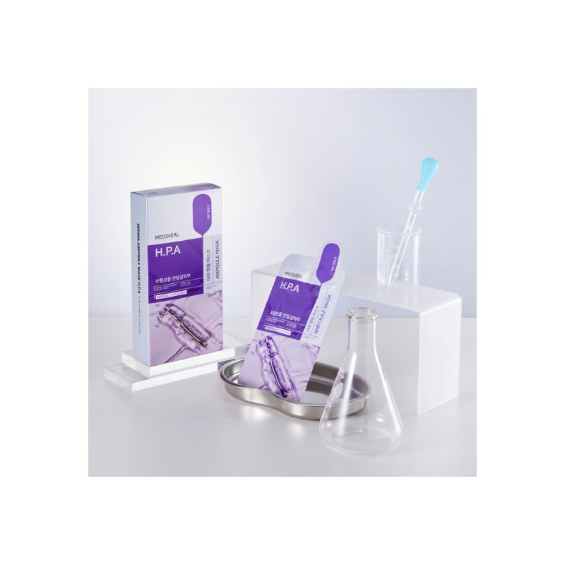 Mediheal Derma Smooth Glow HPA Ampoule Mask 10 Sheets /