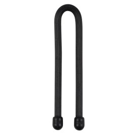 Nite Ize Original Gear Tie, Reusable Rubber Twist Tie, 6-Inch, Black, 12 Count Pro Pack, Made in the USA