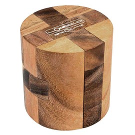 Logica Spiele Art. Zylinder Magische - 3D Denkspiel aus Holz - Schwierigkeit 4/6 Extreme - Knobelspiel - Geduldspiel - Leonardo da Vinci Kollektion