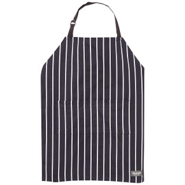 Children's Chefs or Cooks Kitchen Apron in Navy Butchers Stripe, (57 x 45) by Rushbrookes