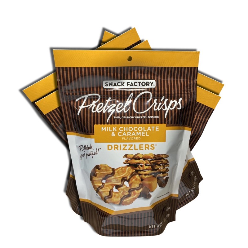 Tribeca Curations Snack Factory Milk Chocolate Pretzel Crisps Drizzlers 5.5