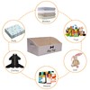 Geyecete Foldable Fabric Trapezoid Organizer Boxes - Collapsible Dog Toy