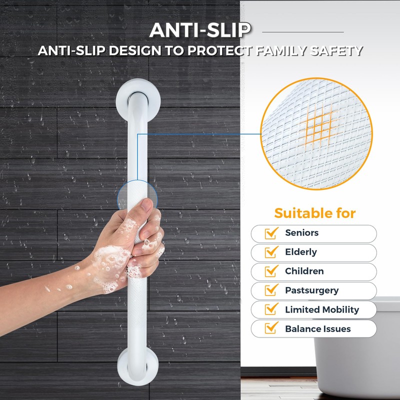 Grab Bars for Shower, 2 Pack 18-Inch Anti Slip Shower