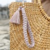 CHUQING Keychain Boho Macrame Key Chain Wristlet Lanyard for Car