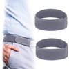 Jindizi No Buckle Belts for Men and Women, 2 Pack