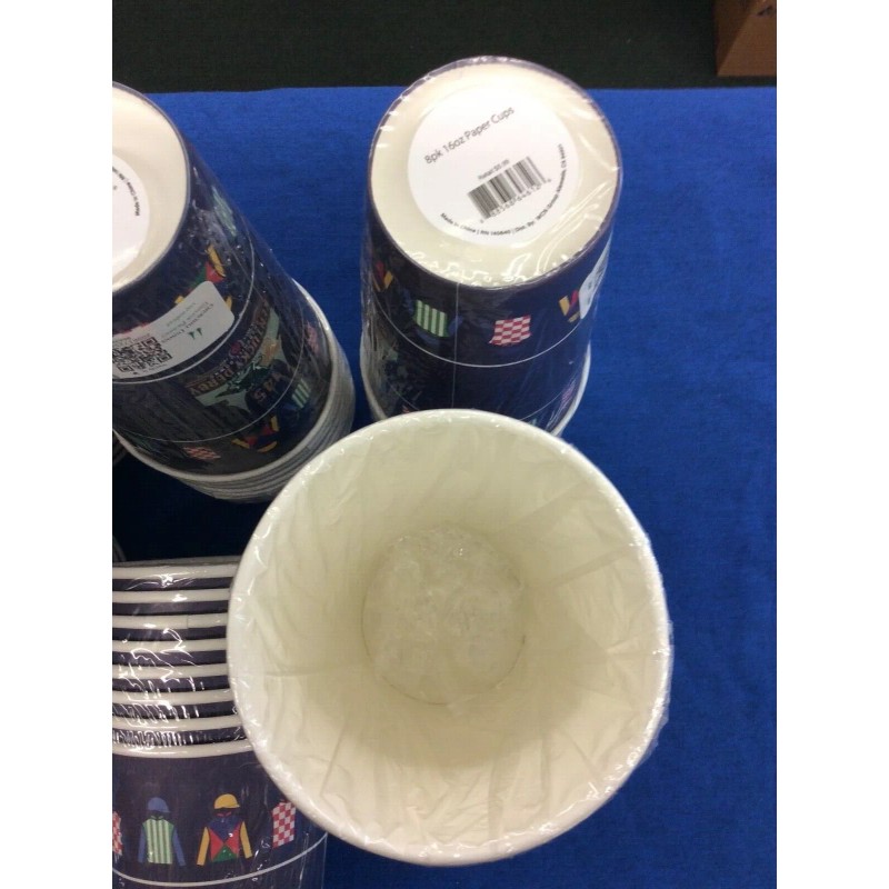 WCN GROUP KENTUCKY DERBY 145 16 oz PAPER CUPS 8