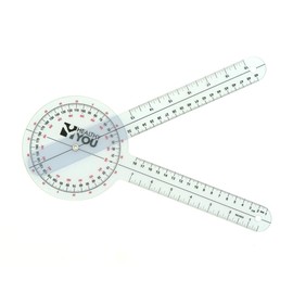 Healthy You 12 Inch Large Goniometer 360 Degree - Physical Therapy Range of Motion