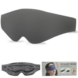 Aidodmom Zero Pressure Breathable Sleep Mask 3D Night Blindfold for Deep Rest Luxurious Softness Portable Pouch