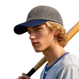 Clakllie Classic Baseball Fitted Cap Embroidered Dad Hat for Women Men Polo Trucker Hats Urban Street Camping Hats,Gray