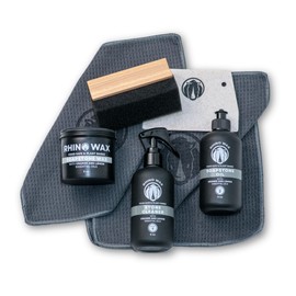 Rhino Wax Soapstone Ultimate Care Kit - Includes Stone Spray Cleaner, Soap-Stone Oil, Wax, Scraper, Large Applicator, 3 Microfiber Cloths - Complete Protection for Stone Surfaces - Made in USA