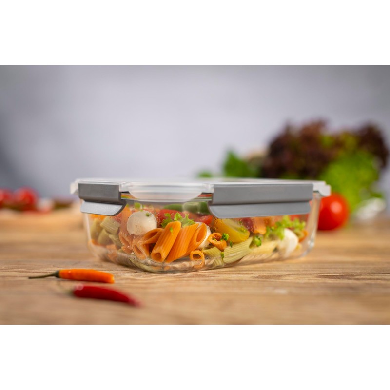 Kuhn Rikon 24031 Glass Container, Glass, Transparent, with lid 0.64L