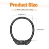 MECCANIXITY 0.4 Feet Bike Lock Cable, 4 Digit Resettable Combination