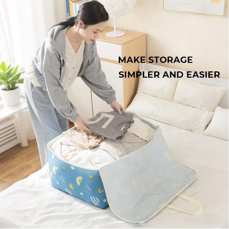 Storage Boxes With Lids，Packing Boxes Heavy Duty Oxford Organizer Bags