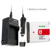 Kastar NP-BG1/FG1 Battery& Charger for Sony CyberShot HDR-GW77 DSC-H3 DSC-H7
