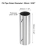 sourcing map 1Pcs 2-Way Straight Pipe Fitting Connector, Fit 1