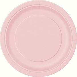 16 Pastel Pink 9" Paper Plates