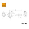 TOP (TOP) Short Socket for Electric Drill, Side Length 6mm,