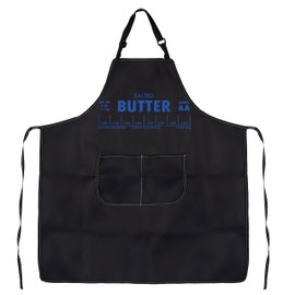 Butter Aprons Butter's Lover Gifts Funny Baking Apron With Pockets Baker Gift Butter Baking BBQ Aprons Gift Butter Adjustable Kitchen Apron Gifts For Butter's Lover (AP, Butter Apron-PY2)