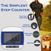 Pedometer Step Counter, Portable Walking Pedometer, Sport Pedometer- Distance, Step,